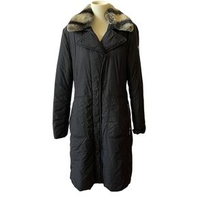 POST CARD COAT 12 WINTER SNOW ITALIAN GLAM LUXURY SKI RESORT VACATION PARKA CHIC
